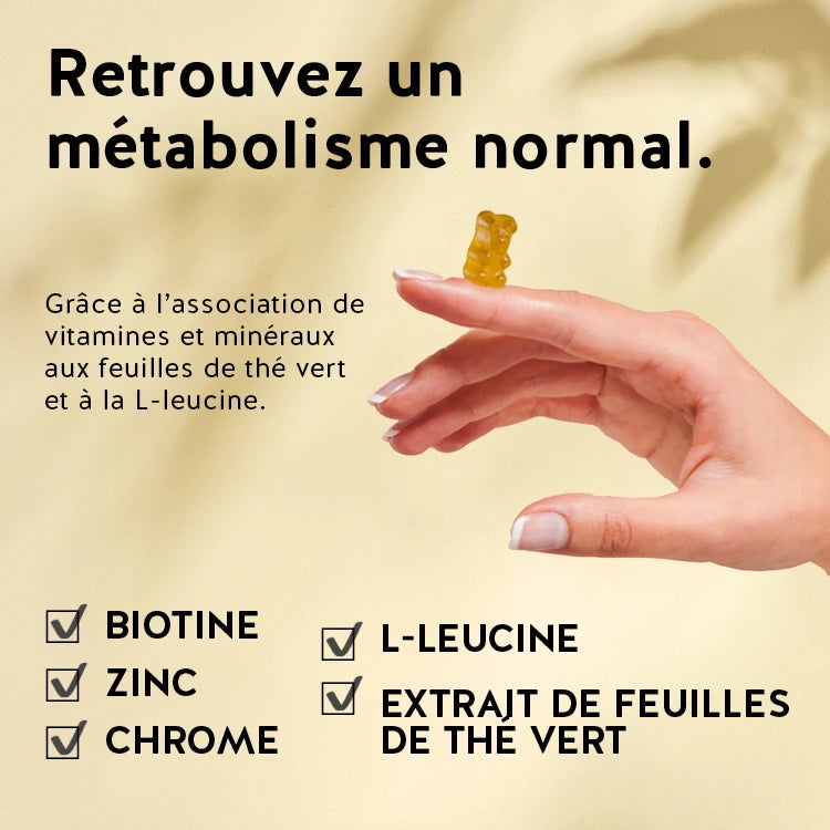 Voici comment agissent les vitamines Concentré de minceur - brûle graisses : Le chrome et la biotine contribuent à un métabolisme normal des macronutriments, le chrome contribue au maintien d'une glycémie normale et le zinc contribue à un métabolisme acido-basique normal et à un métabolisme normal des acides gras.