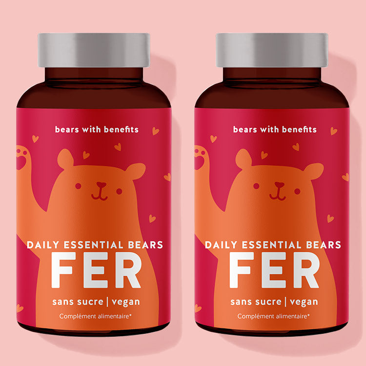 1 mois de traitement de Daily Essential Bears Fer de Bears with Benefits.