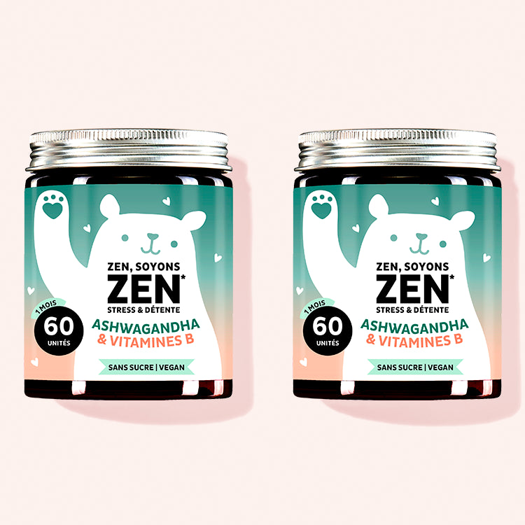 Traitement de 2 mois de vitamines Zen, Soyons Zen Stress & Detenté avec ashwaganda de Bears with Benefits.