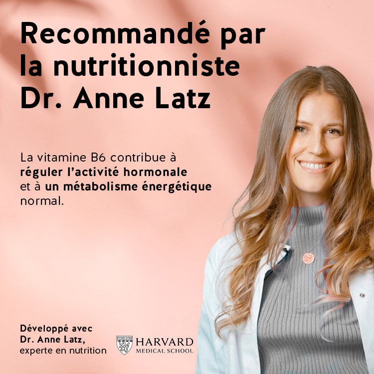 Nos produit Femm'tastique SPM recommandé par la nutritionniste Dr. Anne Latz. 